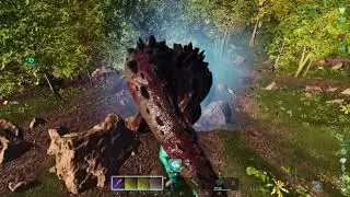 ark survival ascended xbox series s carcha vs titan close call #arksurvivalascended #xbox #ark