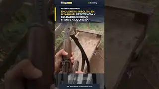 ⚡BLING FLASH | Encuentro ins&oacute;lito: cami&oacute;n con combatientes se cruza con militares en una licorer&iacute;a