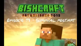 Bishcraft Episode 19 - Redstone wool generator and New Survival Start
