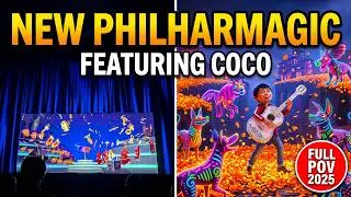 🎶 NEW Mickey's PhilharMagic FULL SHOW & Queue POV 2025! Feat. Coco | Disney California Adventure 4K