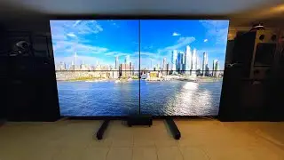 2x2 Video Wall Project - No Hassle AV Rack and Processor with 4 TCL 75 inch TVs = 150 Inch Screen!!