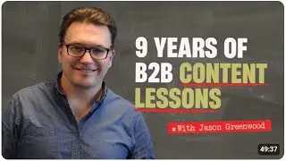 E626:🎓9 YEARS OF B2B CONTENT CREATION LESSONS | MENTORING MOMENTS #169 | JASON ON CREATOR JOURNEYS