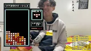 NES Tetris - B3B Level 25 Maxouts + 2.8M