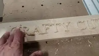 How [not] to carve 3d raised letters!