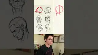 Using Loomis to draw portraits #art #drawing #sketch #portraitdrawing t