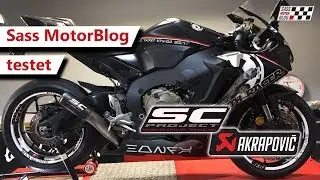 HONDA FIREBLADE SC 77 | SC Project & Akrapovič Test | Sass MotorBlog