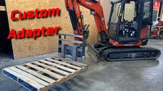 Custom Mini Excavator To Mini Skid Steer Adapter Plate
