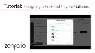 How to Assign a Price List to Your Galleries in Zenfolio