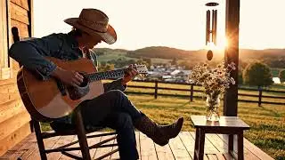 Starlit Nights Beneath the Western Sky 🤠 Calm Cowboy Acoustic & Rustic Road Vibes