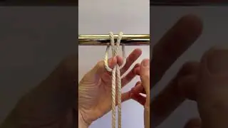How to Tie a Lark&rsquo;s Head Knot in Macrame #macrametutorial