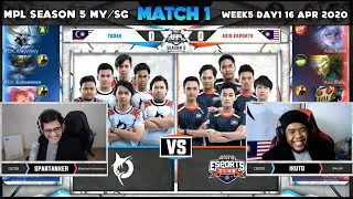 Todak VS Axis Esports | Match 1 - MPL Season 5 MY/SG [Bahasa Melayu] | Mobile Legends