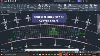CONCRETE QUANTITY OF CURVED RAMP