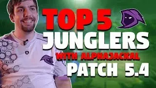 SMITE Current TOP 5 JUNGLERS with ALPHAJACKAL (Patch 5.4)
