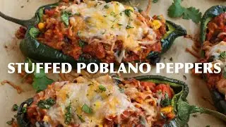 Easy Stuffed Poblano Peppers | Food Lover House