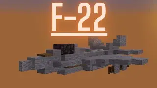 Minecraft: How to build a Fighter Jet in Minecraft (F-22 Raptor) Minecraft Fighter Jet Tutorial