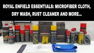 ROYAL ENFIELD ESSENTIALS: DRY WASH, MICROFIBER CLOTH, WAX, POLISH, CLEANER, LUBE, OIL | #REBULLETT
