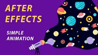 AFTER EFFECTS CC  - SIMPLE UNIVERSE ANIMATION - MASK