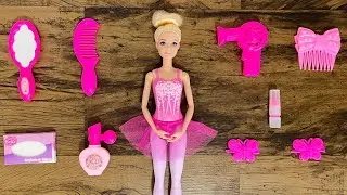 ASMR Satisfying Video w/ Unboxing Cute Ballerina Barbie Doll | Barbie Makeup & Makeover | Cute Toys