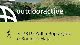 hike in the Dinaric Mountains: 3. 7319 Zalli i Rops&ndash;Qafa e Bogiqes-Maja Rops