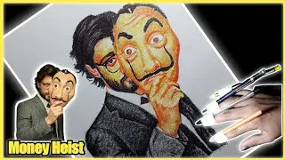 Money Heist drawing || How to draw Money Heist Professor || Money Sketch || Kaushal Artist