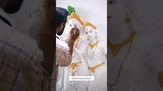 Radha Krishna 6x4.5ft Wall Mural