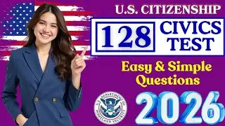 [Последнее обновление USCIS] 128 вопросов и ответов по обществознанию, версия 2026 года | Случайн...