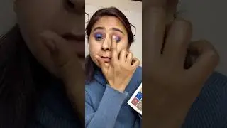 Blue Smokey Eye Makeup 💙 Soft Glam Look | Party Makeup Shorts
