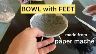 How I made a simple paper mach&eacute; bowl