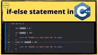 If-else statement in C++ | Nested if statement examples | mycodings