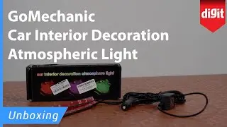 GoMechanic Car Interior Decoration Atmospheric Light Unboxing