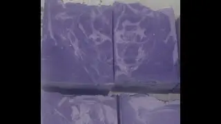 Lavender HOT PROCESS Soap   High Temp Hot Process with VOLCANOS!!!!