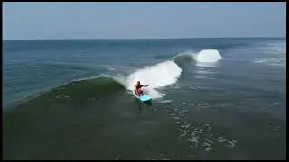surfing drone footage, India, Goa.