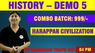 HISTORY DEMO-5 Harappan Civilization | UPPSC|BPSC|UKPSC|SSC|NDA|RRB|UPSI|UPSSSC