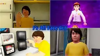 Evolution of J Brown's face in Keplerians games | Ice Scream Saga & Horror brawl