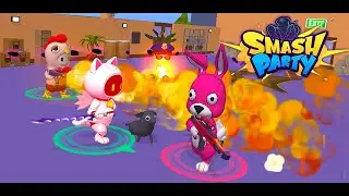 Smash party world 8 - 4 hard  Smash party world 8 stage 4 hard