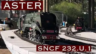 ASTER SNCF 232 U1 - Gauge 1 Live Steam - First Track Run
