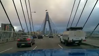 Sydney Morning Drive Sped-Up x10 Ryde to CBD Back to Traffic 🚗 Work Commute