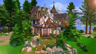 🌲🧙‍♀️ Magical Forest Cottage (NO CC) | THE SIMS 4 - Speed Build