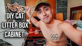 DIY Cat Litter Box Cabinet from Shopee! | Michael Martinez #bengal #Ragdoll