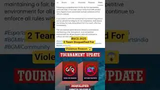 BGCS 2025 Disqualified 2 Teams #shorts #bgcs #bgms2025