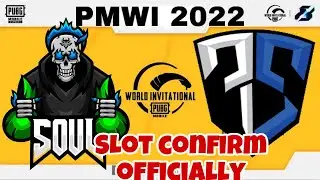 PMWI Soul & 7sea esports slot confirm officially 😱🔥✊