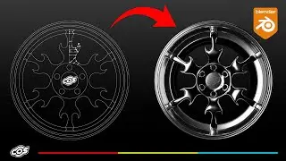 I Designed Custom Wheels From a Sketch in Blender (Full Workflow)