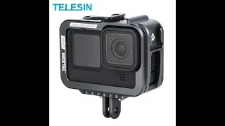 TELESIN Aluminum Housing Frame Case for GoPro HERO 9 BLACK