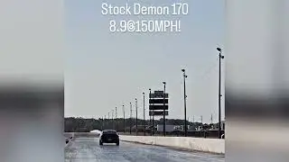 Stock Dodge Demon 170 Quarter Mile Pass 8.9s @ 150mph 😳
