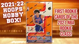 👀 FIRST LOOK: 2021-22 PANINI NBA HOOPS HOBBY BOX BREAK/REVIEW - Brand New Rookies!!!