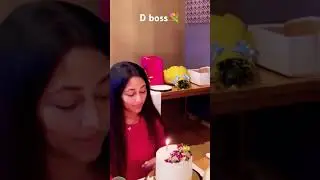 D Boss and Vijayalaxmi Darshan cutting cake Her #ytshorts#teending video #dboss Craze #darshan fans#