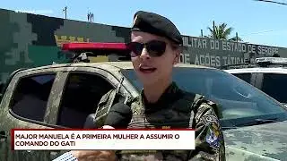 Major Manuela é a primeira mulher a assumir comando do GATI - Tolerância Zero