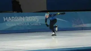 Training Sprint Kristina SILAEVA 100M Harbin (CHN) 6 February 2025 Speed Skating Kazakhstan