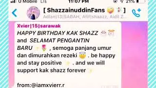 BIRTHDAY SHAZZ ZAINUDDIN❤ | ( Part 2 )