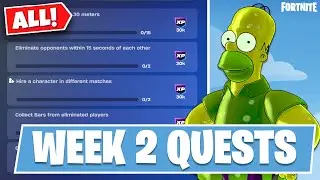 Задания второй недели Fortnite x The Simpsons (полное руководство)